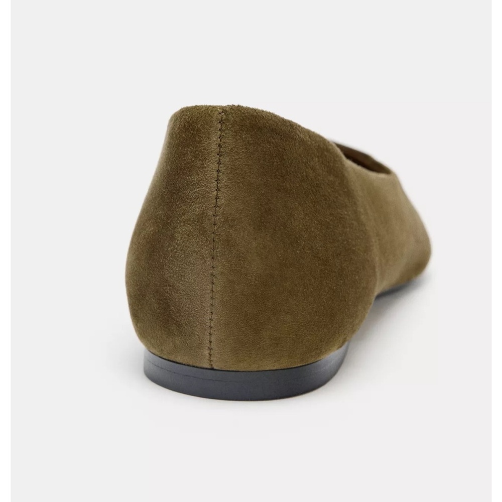 Zara Suede Ballet Flats - Picture 5 of 8